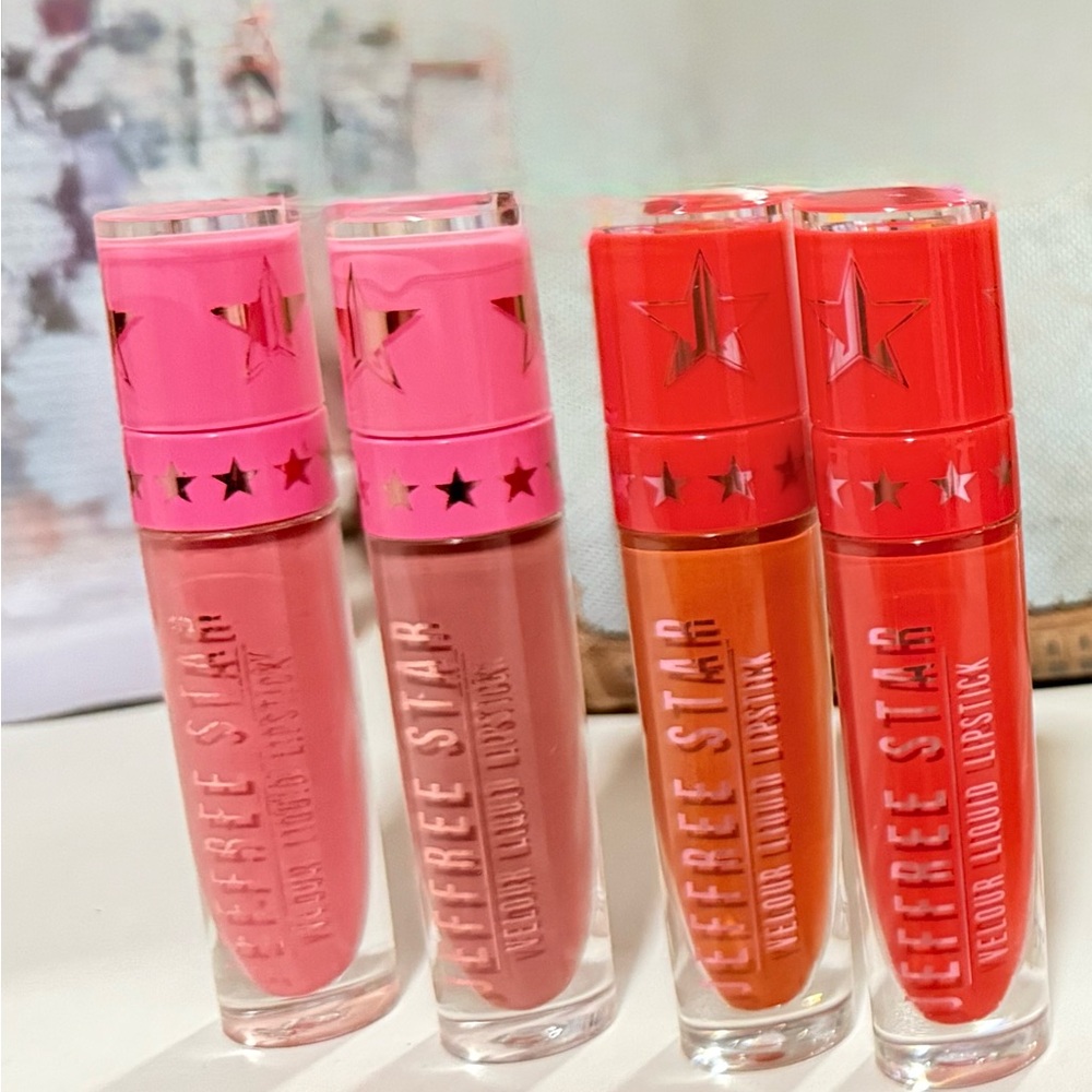 Jeffree Star Lipstick Trio - Pink, Coral, Orange And Rose